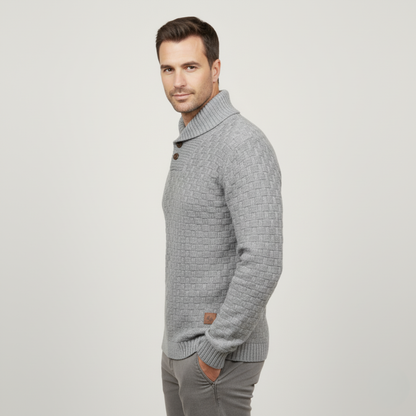 Classic Mens Thick Cable Knit Sweater
