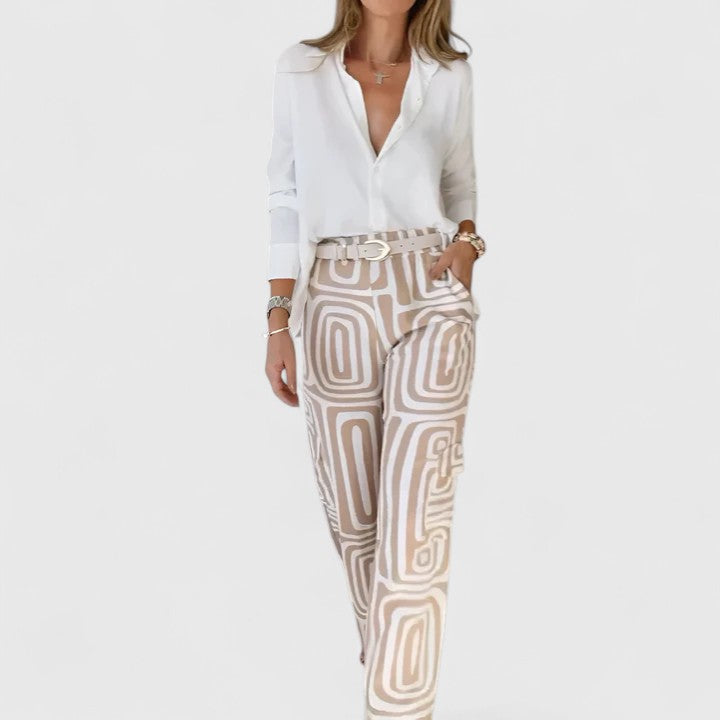 Stylish 2-Piece Outfit with Free Matching Belt