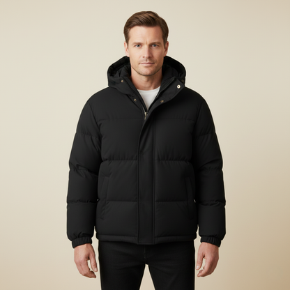 Thermal Insulated Men's Puffer Hooded Winter Coat