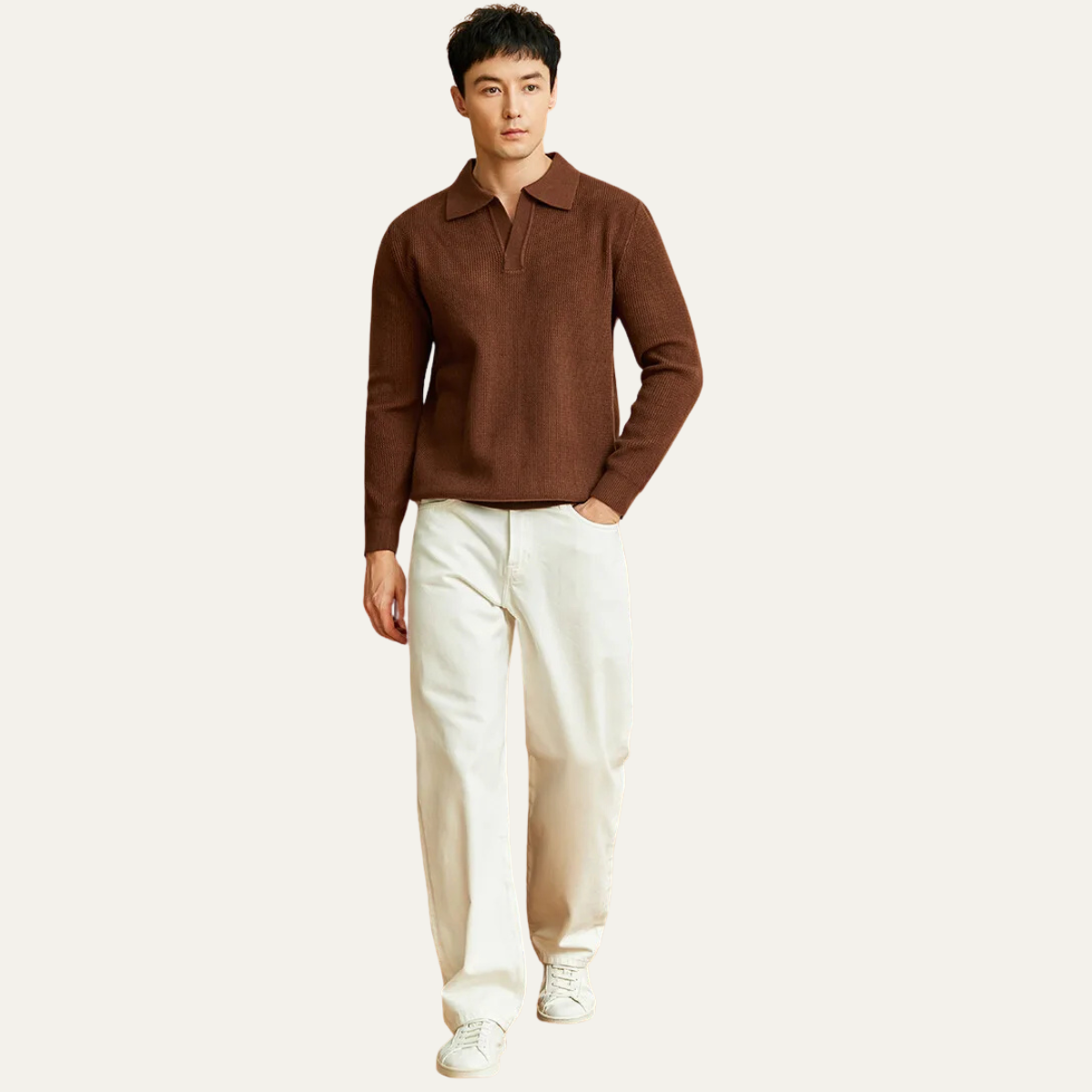 Luxurious Mens Cashmere Crew Neck Sweater