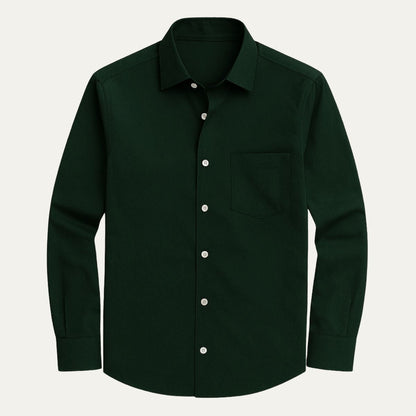 Luxury Silk Blend Men's Dress Shirt