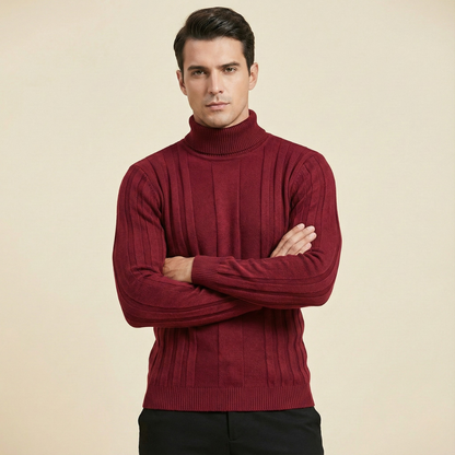 Men's Classic Fit Knitted Crew Neck Sweater