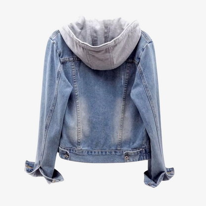 Fashionable Short Denim Jacket for Ladies