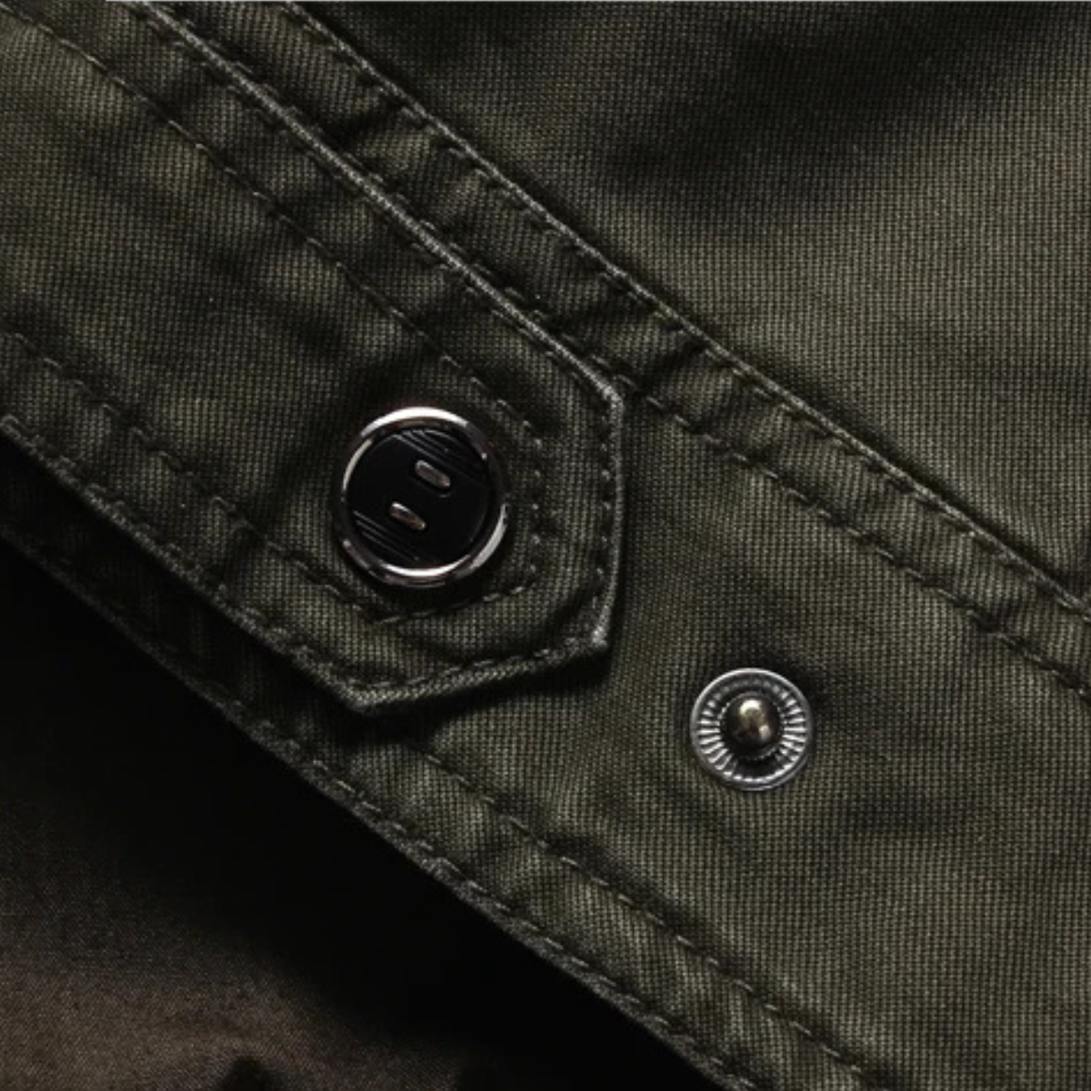 Rugged Mens Military Style Cargo Coat