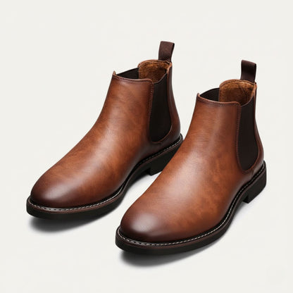 Tough Leather Men's Ankle Chelsea Boots