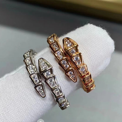 Luxury Rose Gold Ring with CZ Stone Details