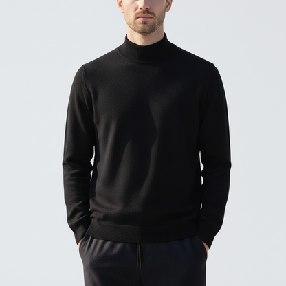 Men's Slim Fit Crew Neck Lightweight Knit Sweater - Nocini