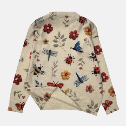 Colorful Bloom Pattern Sweater