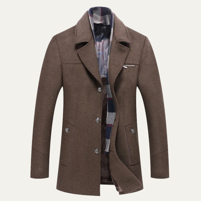 Luxury Men's Wool Cashmere Coat
