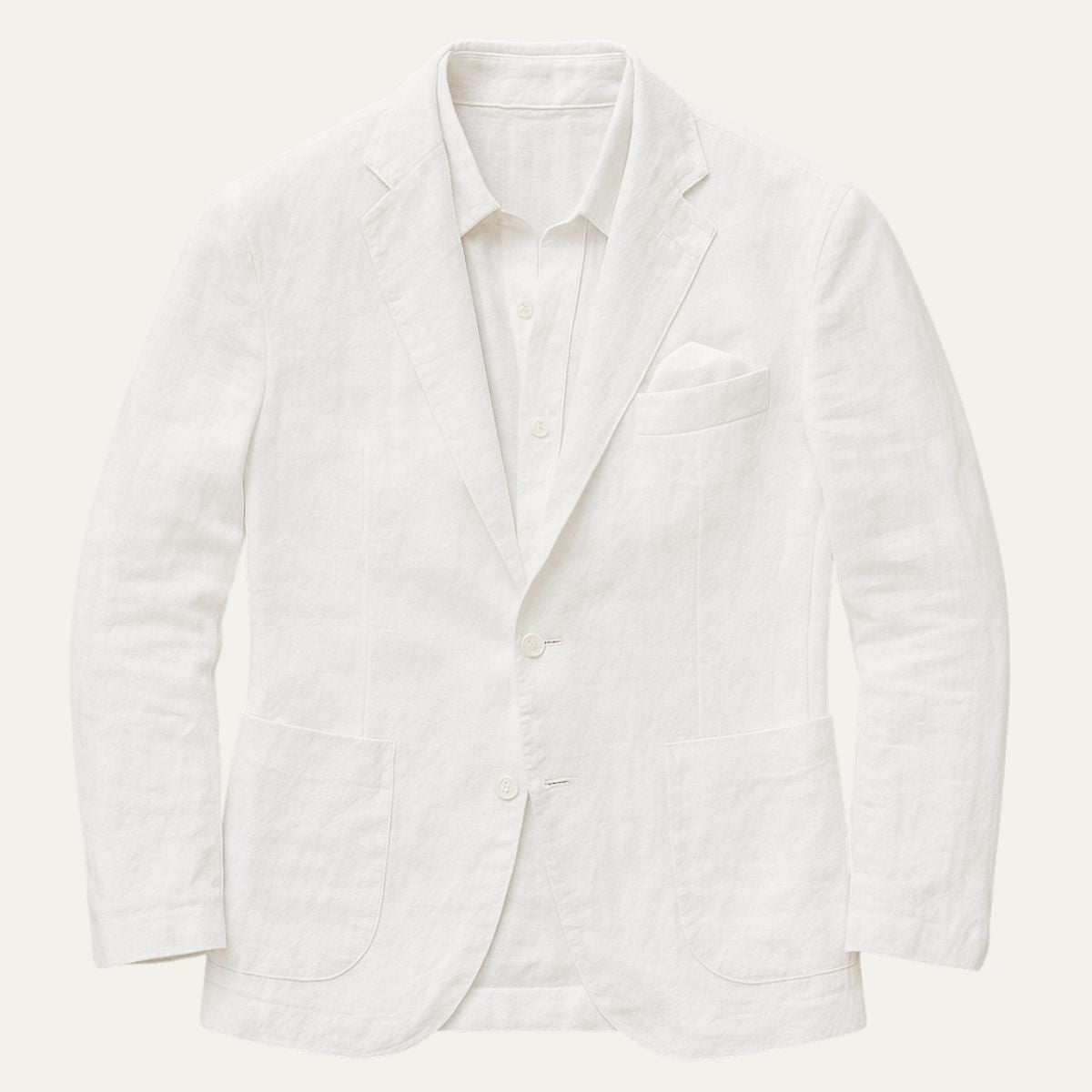 Lightweight Beige Summer Jacket for Men - Formal Events