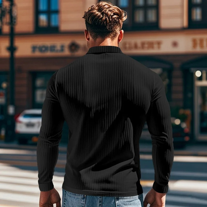 Classic Fit Men's Textured Polo Shirt