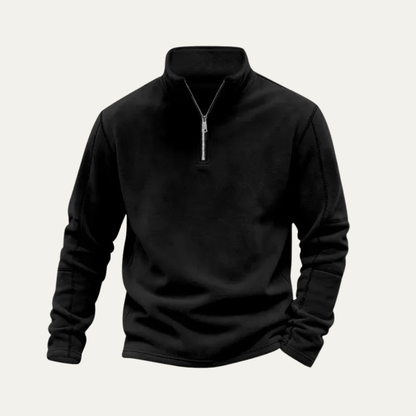 Thermal Mens Quarter Zip Fleece Jacket