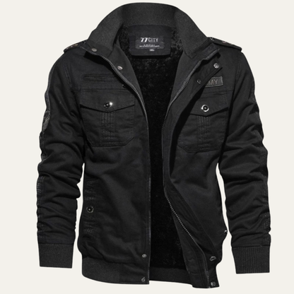 Warm Water Resistant Men's Padded Bomber Jacket