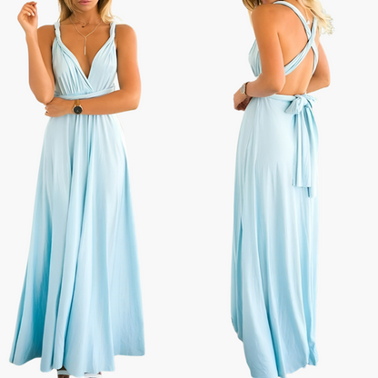 Elegant V-Neck Formal Women's Gala Dress