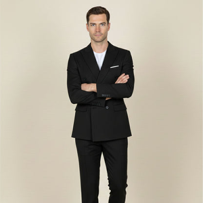 Slim Fit Men's Navy Blue Blazer Suit Jacket