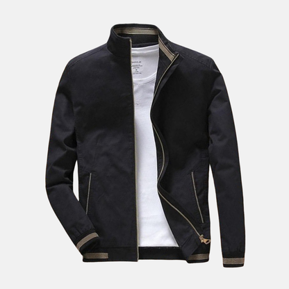 Casual Men's Zip Up Bomber Jacket