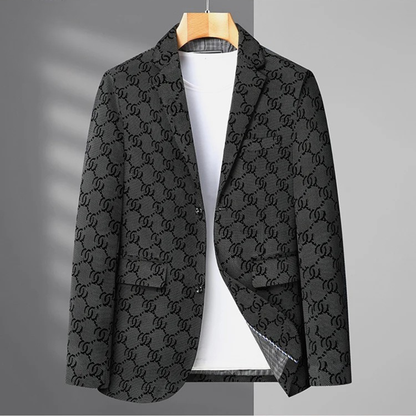 Classic Men's Large Houndstooth Office Jacket