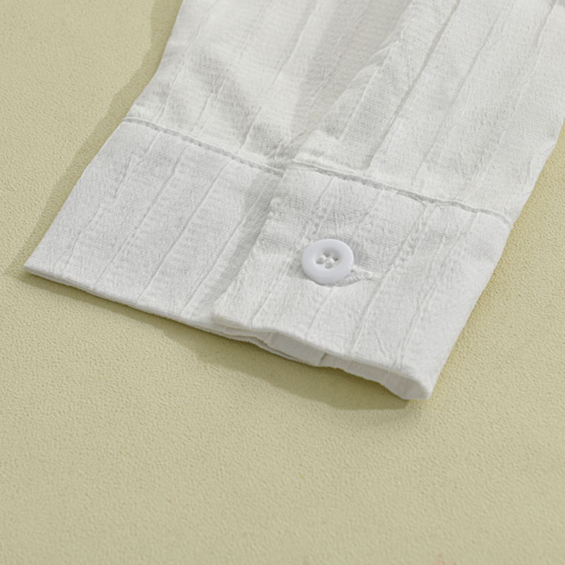 Linus | Men's Classic Fit Textured Linen Dress Shirt