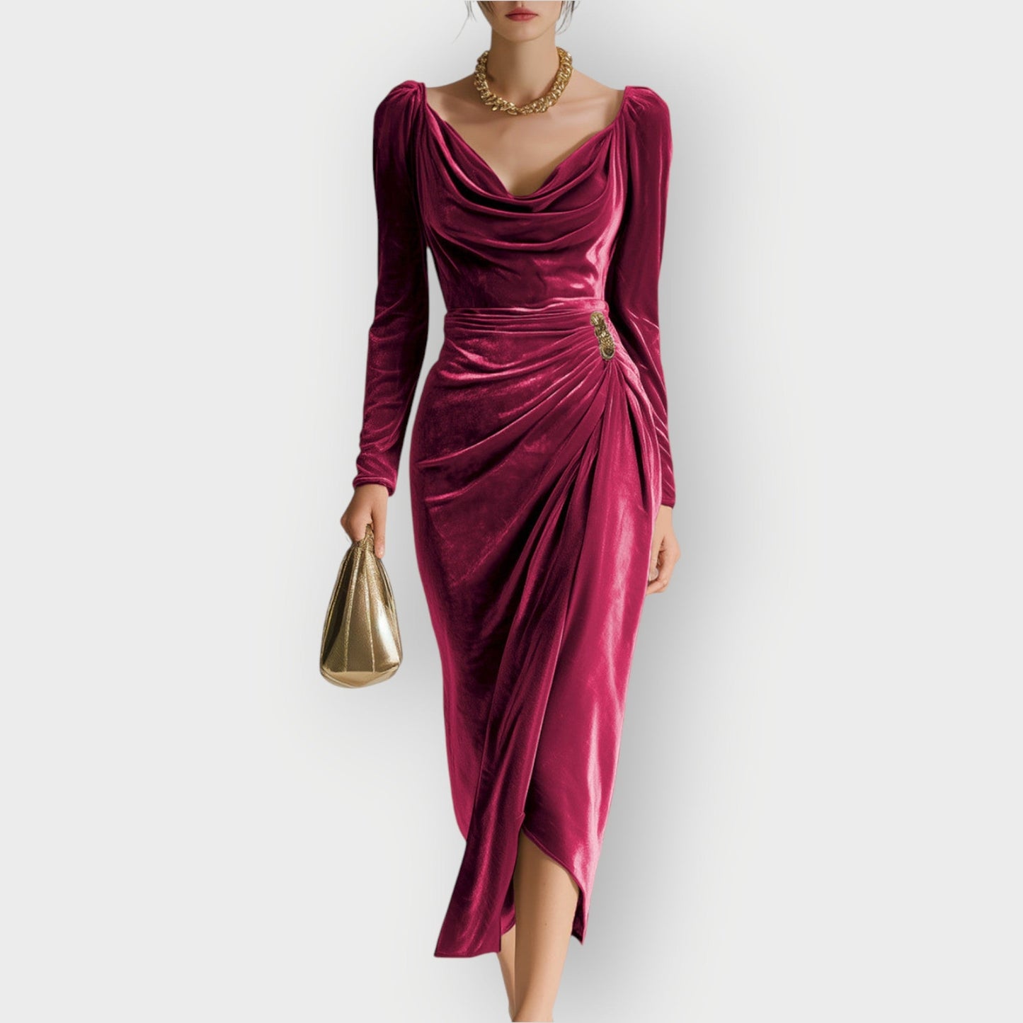 Chic Women's Knee Length Dress - Olytrend