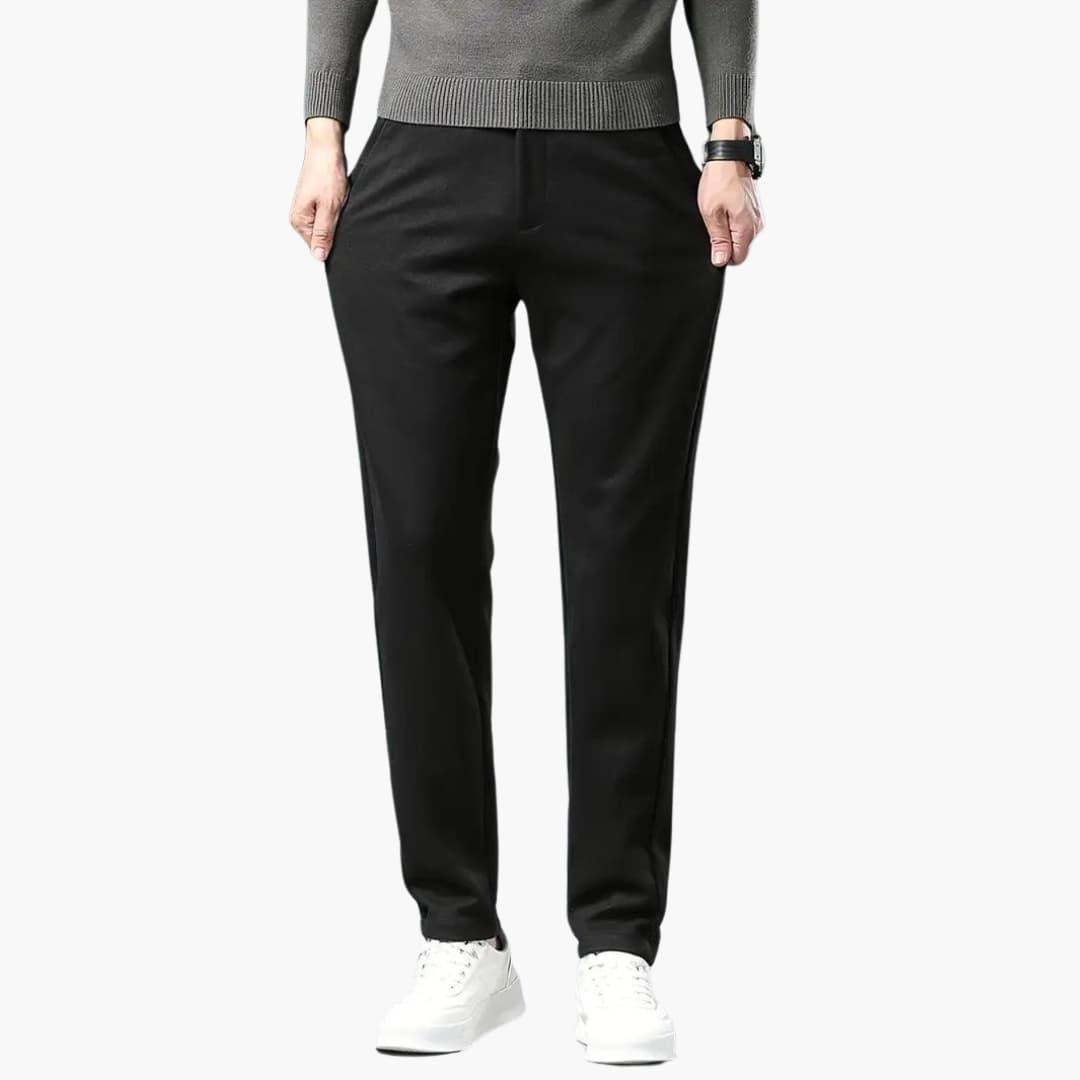 Smart Formal Mens Pants - Classic Fit Dress Trousers