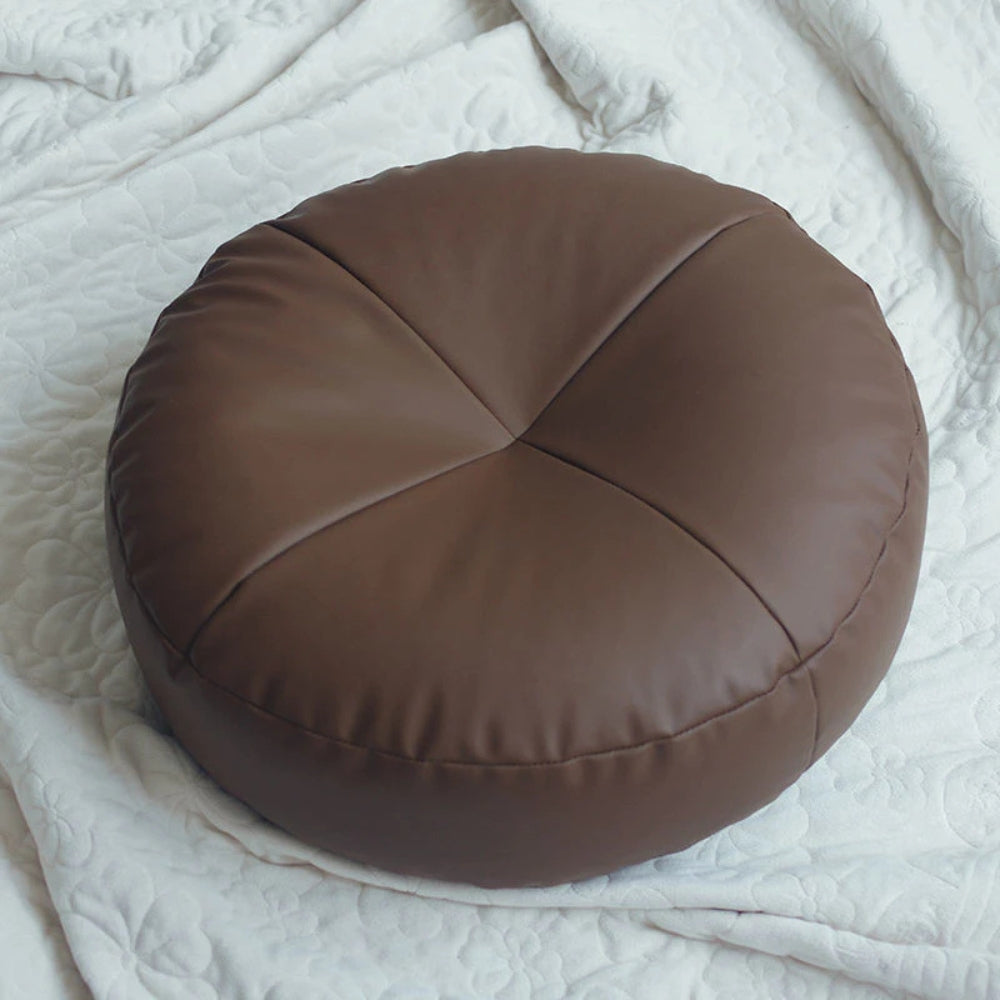 Soft Leather Japanese Inspired Pillow