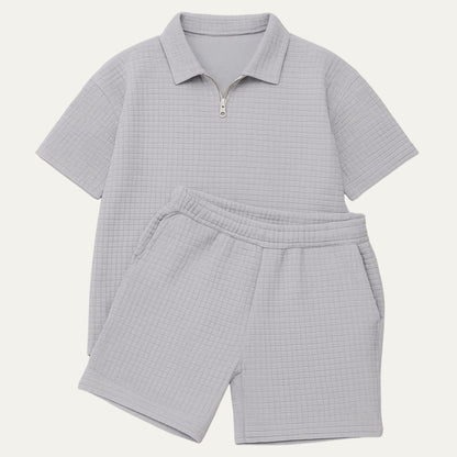 Casual Polo Shirt and Shorts Set for Men - Nocini