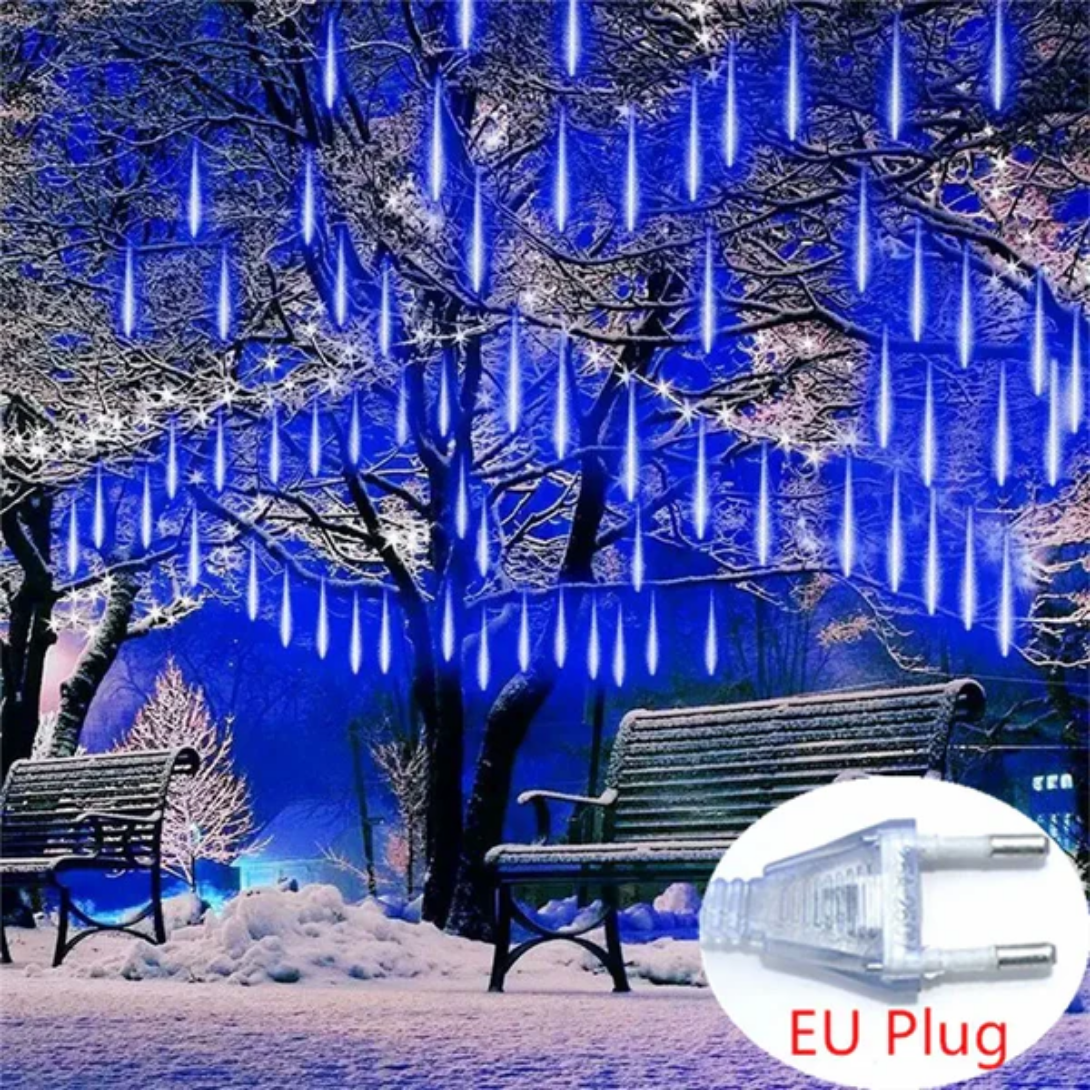 Colorful Falling Rain Drop String Lights