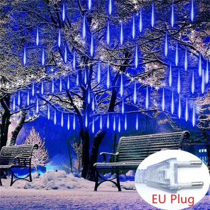 Colorful Falling Rain Drop String Lights