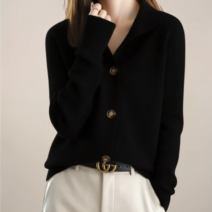Soft Beige Open-Front Cardigan Sweater for Women