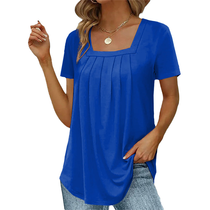 Elegant Ladies' Ruffled Front Blouse