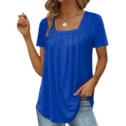 Elegant Ladies' Ruffled Front Blouse