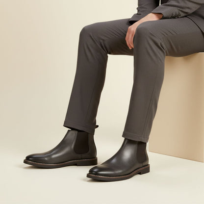 Tough Leather Men's Ankle Chelsea Boots