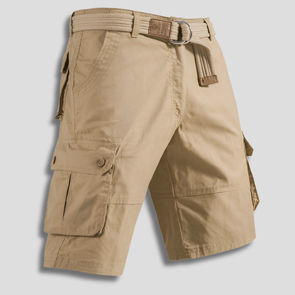 Relaxed Fit Utility Shorts for Men