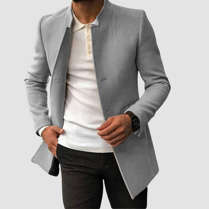 Traditional Warm Men's Winter Overcoat