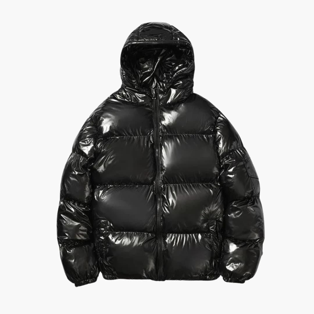 Waterproof Mens Down Jacket with Hood - Warm & Stylish - Olytrend