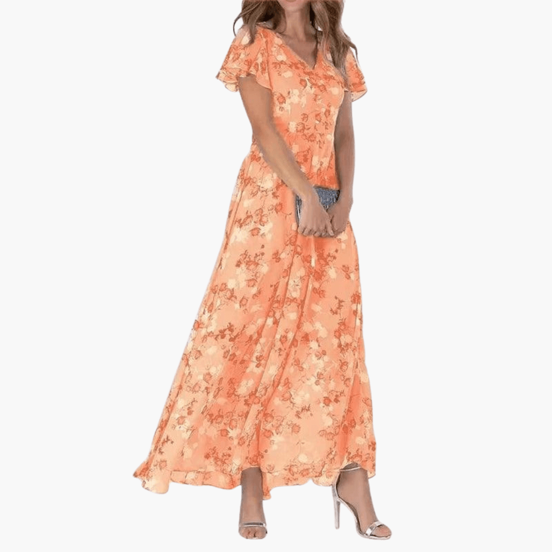 Lovely Women's Floral Sundress Lightweight and Breathable