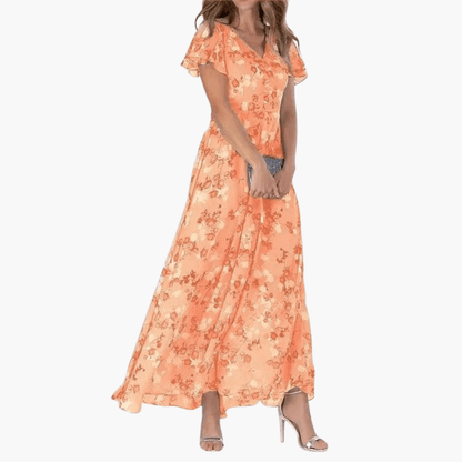 Lovely Women's Floral Sundress Lightweight and Breathable