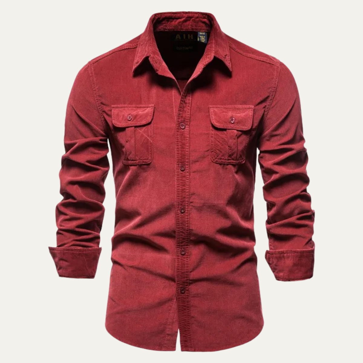 Rustic Men's Relaxed Fit Corduroy Button Shirt