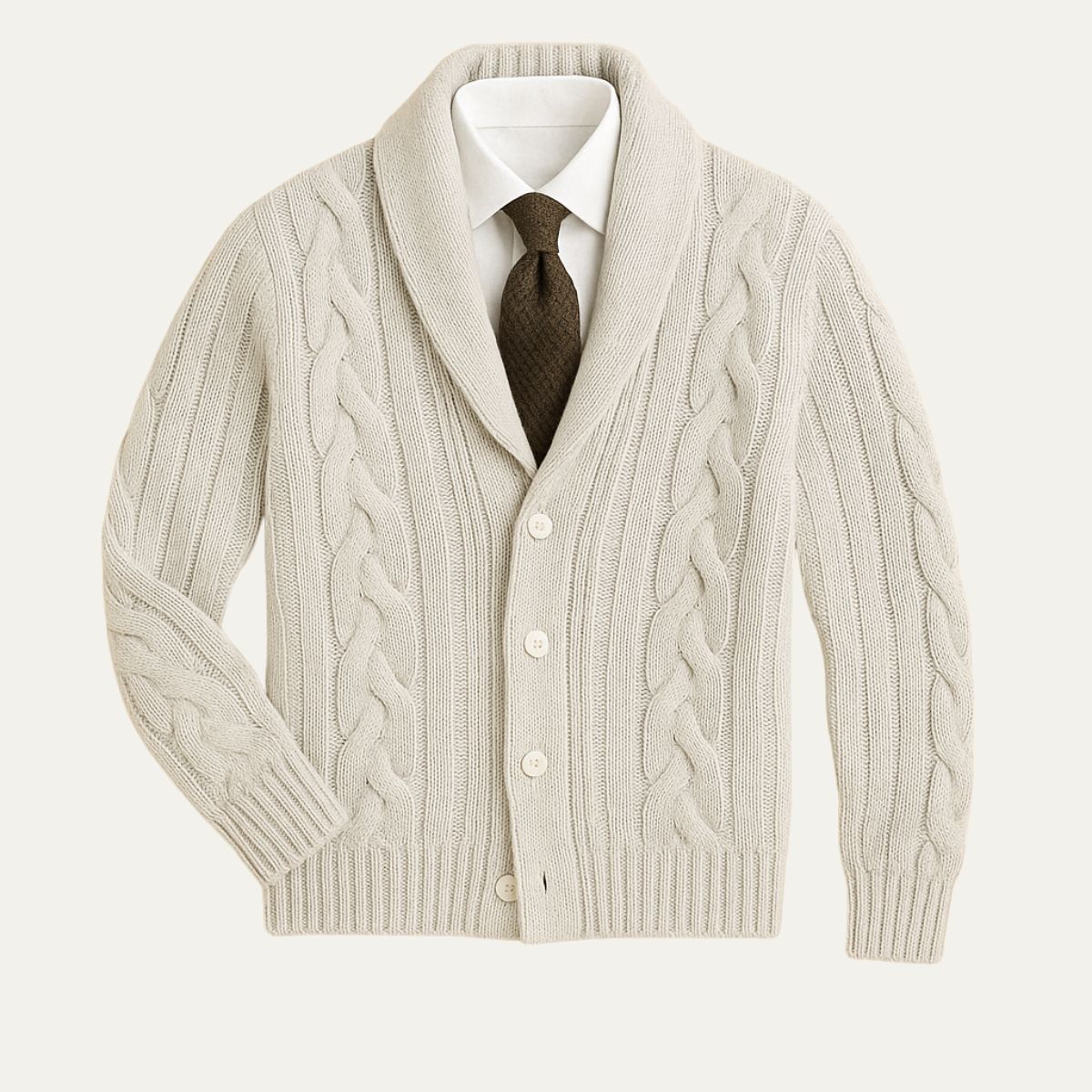 Cozy Mens Cable Knit Sweater