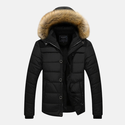 Warm Men's Slim Fit Puffer Coat