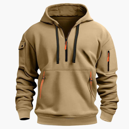 Comfortable Men's Zip Up Hooded Sweatshirt