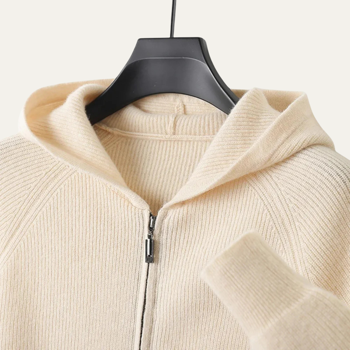 Premium Men's Merino Wool Zip Up Sweater
