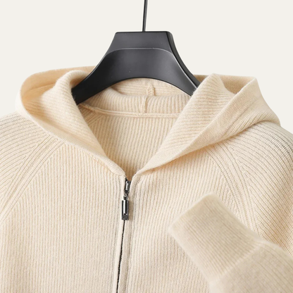 Premium Men's Merino Wool Zip Up Sweater