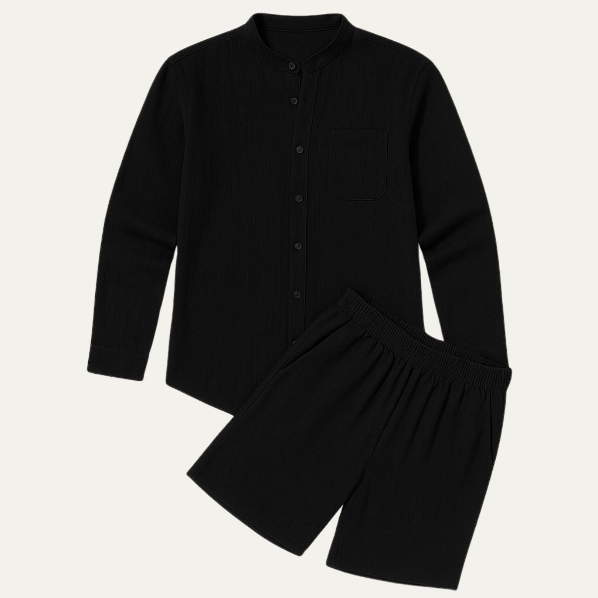 Lightweight Summer Mens Linen Shirt Set