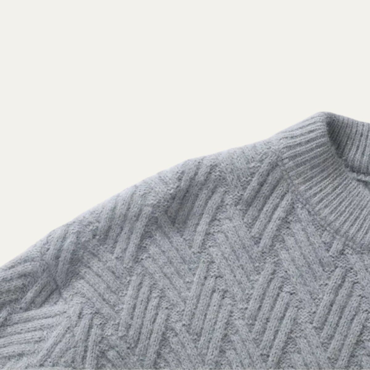 Cozy Men's Thermal Crew Neck Knit Sweater