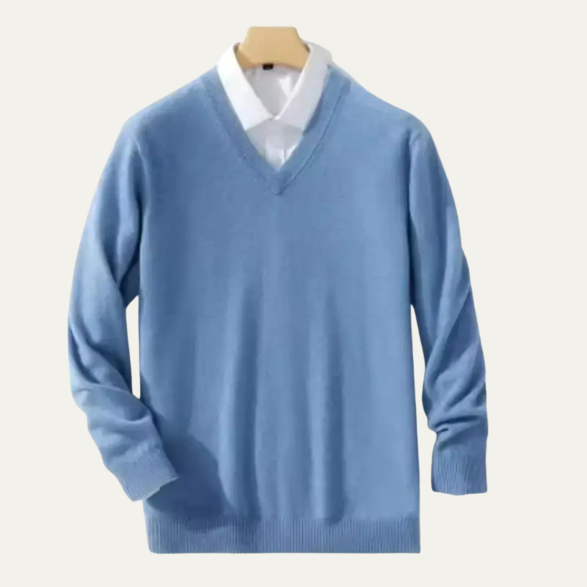 Premium Men's Pure Cashmere Crew Neck Sweater