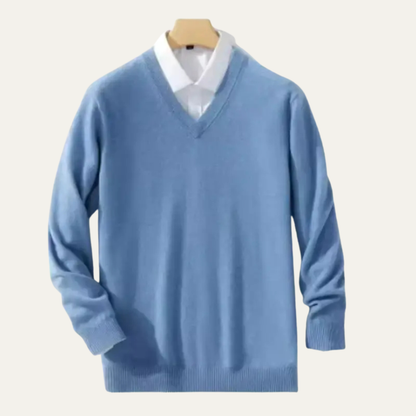 Premium Men's Pure Cashmere Crew Neck Sweater