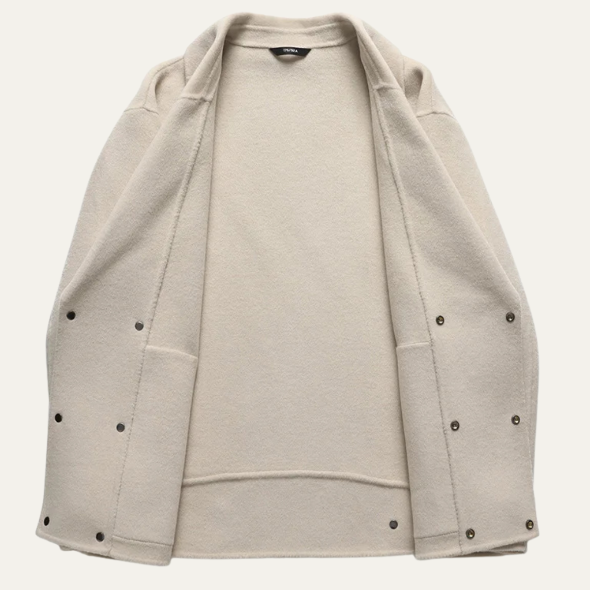 Classic Men's Wool Double Breasted Navy Pea Coat