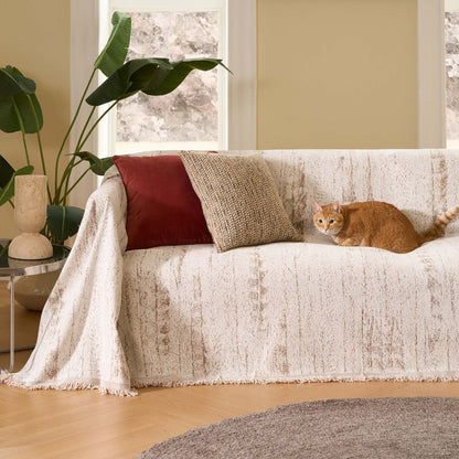 Soft Cream Colored Sofa Slipcover