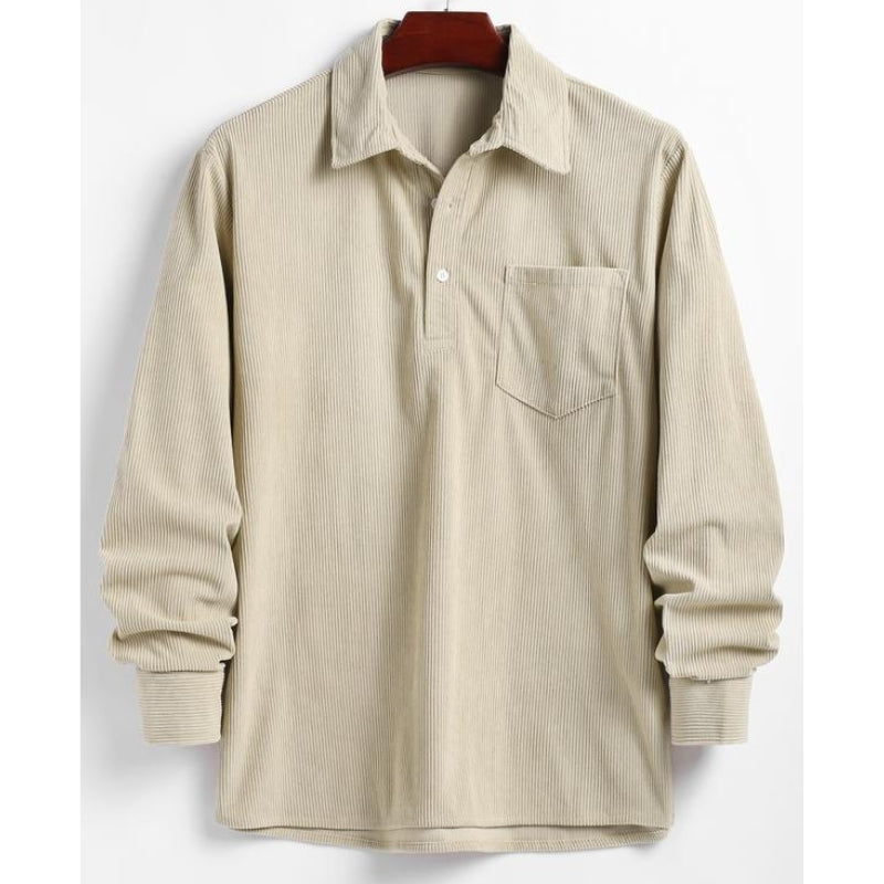 Comfortable Classic Crew Neck Mens Shirt